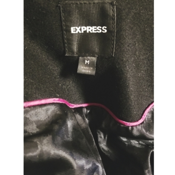 Express women's wool moto jacket M - Picture 3 of 3